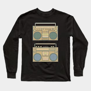 Yellow Classi Boombox Long Sleeve T-Shirt